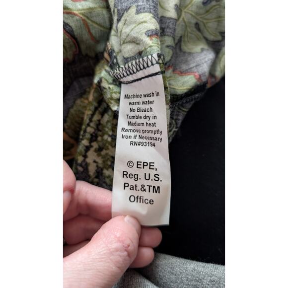 Chris’s Stuff Mens Button Down Short Sleeve Shirt Sz L Grape Wine Vineyard Italy - Picture 5 of 5